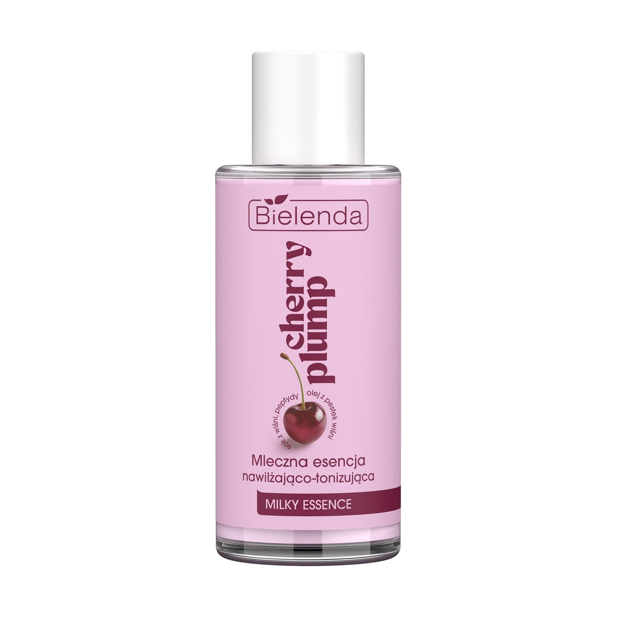 Зволожувальна та тонізувальна молочна есенція для обличчя Bielenda Cherry Plump Milky Essence, 100 мл